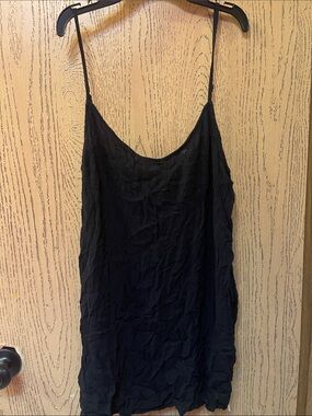 PINK Victoria's Secret Black Spaghetti Strap Cami